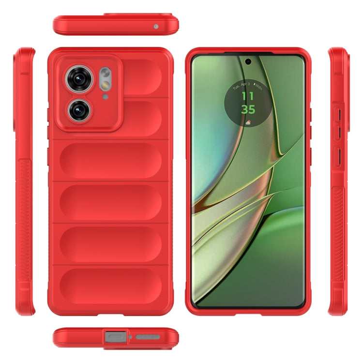 For Motorola Edge 40 5G Magic Shield TPU + Flannel Phone Case(White) - Motorola Cases by PMC TechLife | Online Shopping South Africa | PMC TechLife | Buy Now Pay Later Mobicred