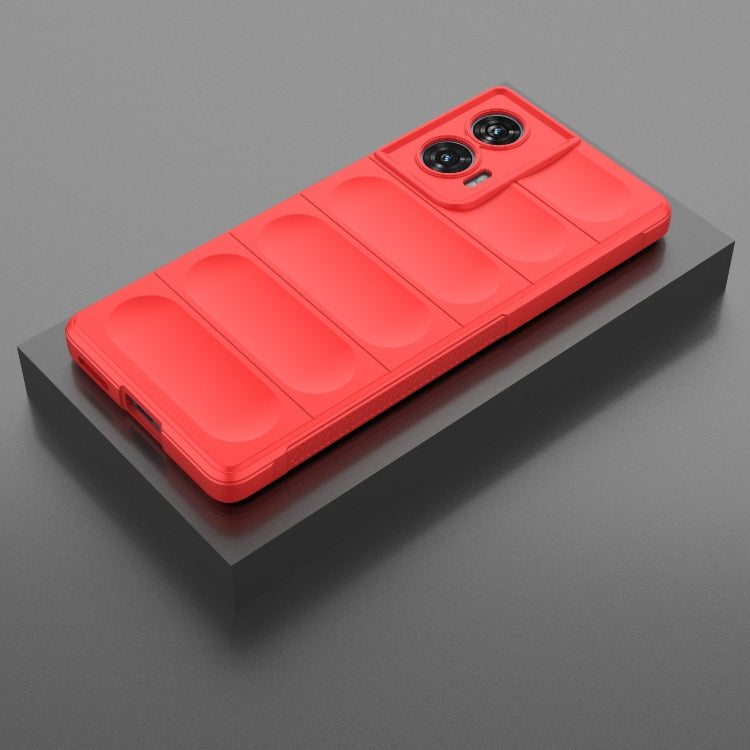 For Motorola Edge 50 Fusion 5G Global Magic Shield TPU + Flannel Phone Case(Red) - free shipping - PMC TechLife - Order now!