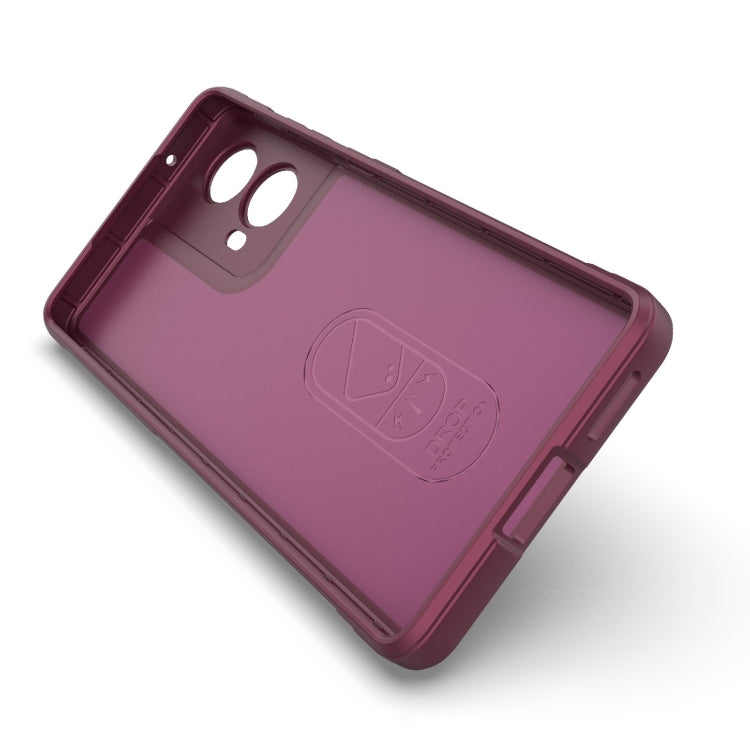 For Motorola Moto G85 5G Global Magic Shield TPU + Flannel Phone Case(Red) - free shipping - PMC TechLife - Order now!