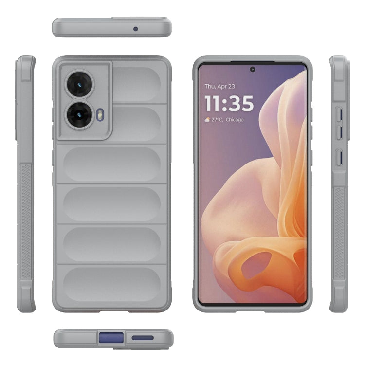 For Motorola Moto G85 5G Global Magic Shield TPU + Flannel Phone Case(Grey) - free shipping - PMC TechLife - Order now!