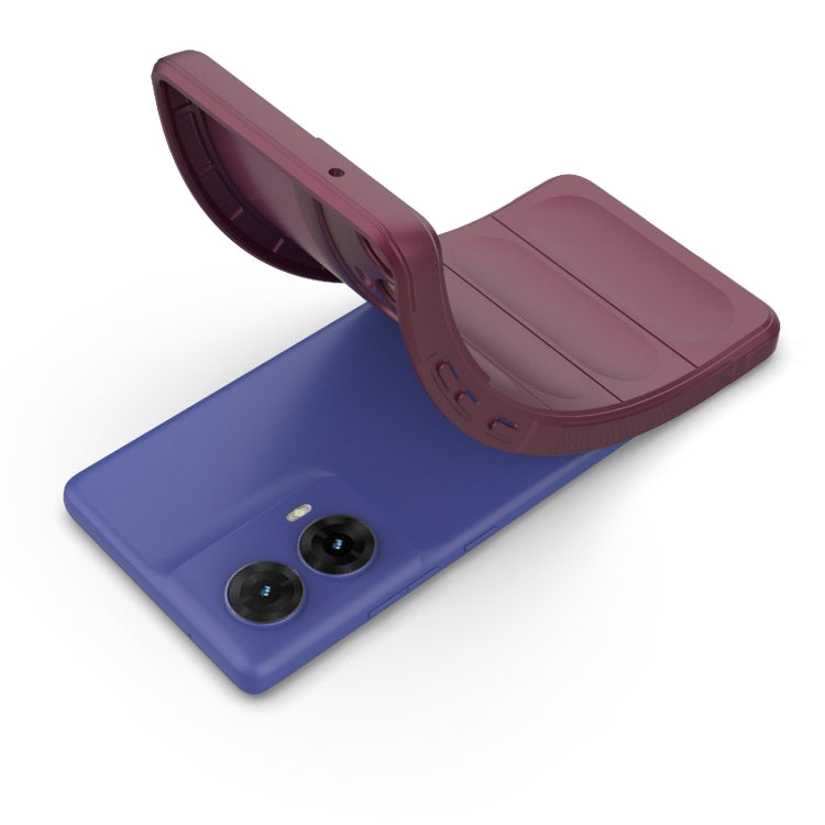 For Motorola Moto G85 5G Global Magic Shield TPU + Flannel Phone Case(Grey) - free shipping - PMC TechLife - Order now!