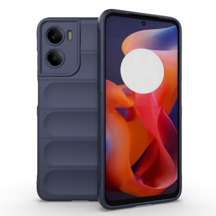 For Motorola Moto G05 4G / E15 Magic Shield TPU + Flannel Phone Case(Dark Blue) - free shipping - PMC TechLife - Order now!