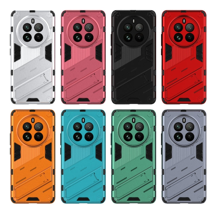 For Realme 12 Pro 5G Global Punk Armor 2 in 1 PC + TPU Phone Case with Holder(Red) - free shipping - PMC TechLife - Order now!