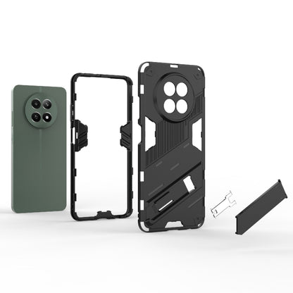 For Realme 12 5G Global Punk Armor 2 in 1 PC + TPU Phone Case with Holder(Black) - Realme Cases by PMC Jewellery | Online Shopping South Africa | PMC Jewellery | Buy Now Pay Later Mobicred