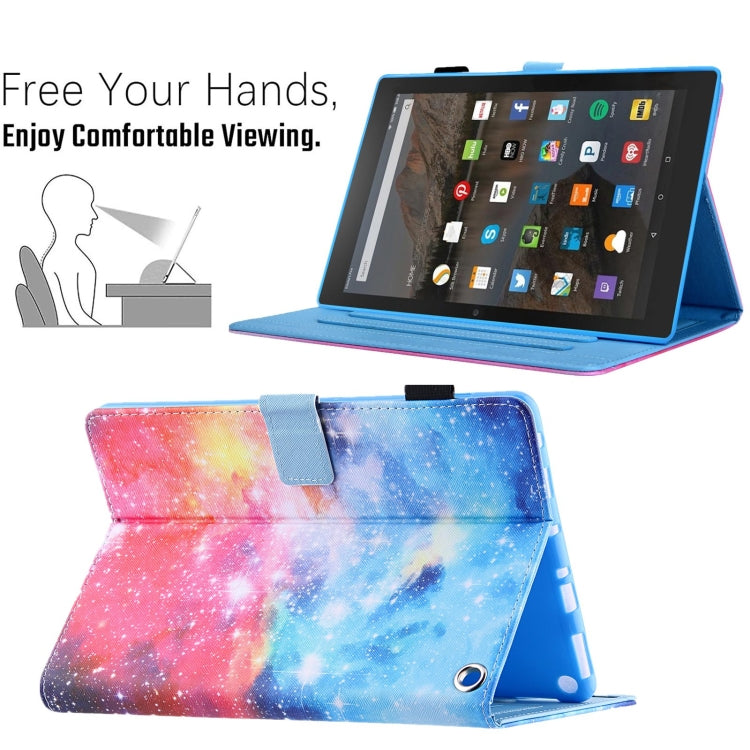 For Amazon Fire Max 11 2023 Colored Drawing Smart Leather Tablet Case(Beautiful Starry Sky) - free shipping - PMC TechLife - Order now!