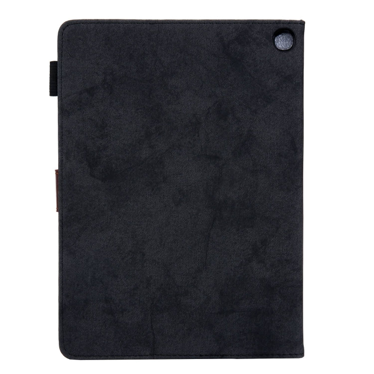 For Amazon Fire Max 11 2023 Cloth Texture Leather Smart Tablet Case(Black) - Amazon by PMC TechLife | Online Shopping South Africa | PMC TechLife | Buy Now Pay Later Mobicred