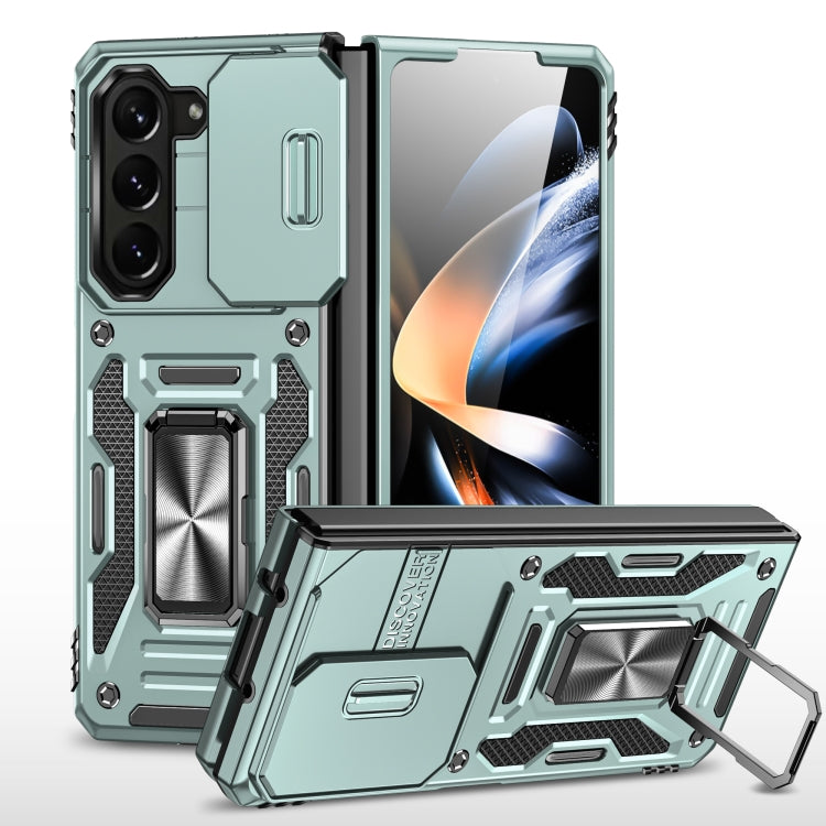 For Samsung Galaxy Z Fold5 5G Armor PC + TPU Camera Shield Phone Case(Alpine Green) - Galaxy Z Fold5 Cases by PMC Jewellery | Online Shopping South Africa | PMC Jewellery