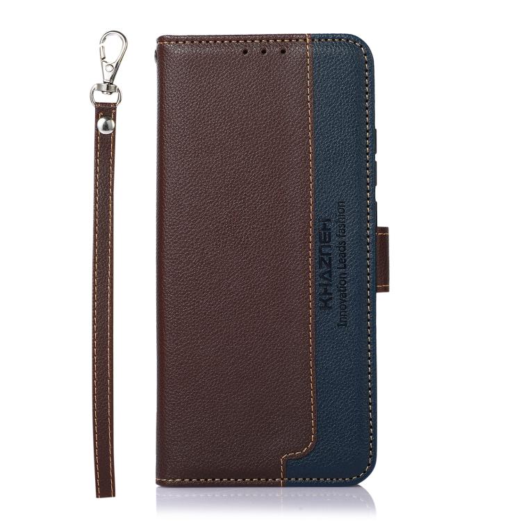 For iPhone 17 Pro KHAZNEH Litchi Texture Leather RFID Phone Case(Brown) - free shipping - PMc TechLife - Order now!