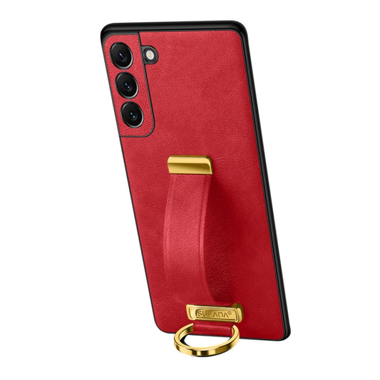 For Samsung Galaxy S23 5G SULADA PC Hybrid Leather Texture Skin Feel Shockproof Phone Case(Red) - Galaxy S23 5G Cases by SULADA | Online Shopping South Africa | PMC Jewellery | Buy Now Pay Later Mobicred