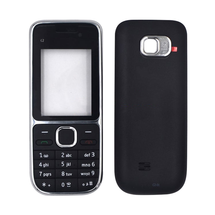 For Nokia c2-01 Full Housing Cover(Black) - Full Housing Cover by PMC TechLife | Online Shopping South Africa | PMC TechLife