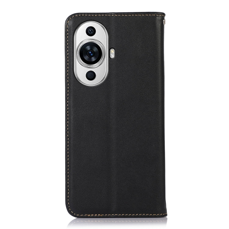For Huawei Nova 11 KHAZNEH Nappa Top Layer Cowhide Leather Phone Case(Black) - Huawei Cases by PMC TechLife | Online Shopping South Africa | PMC TechLife | Buy Now Pay Later Mobicred