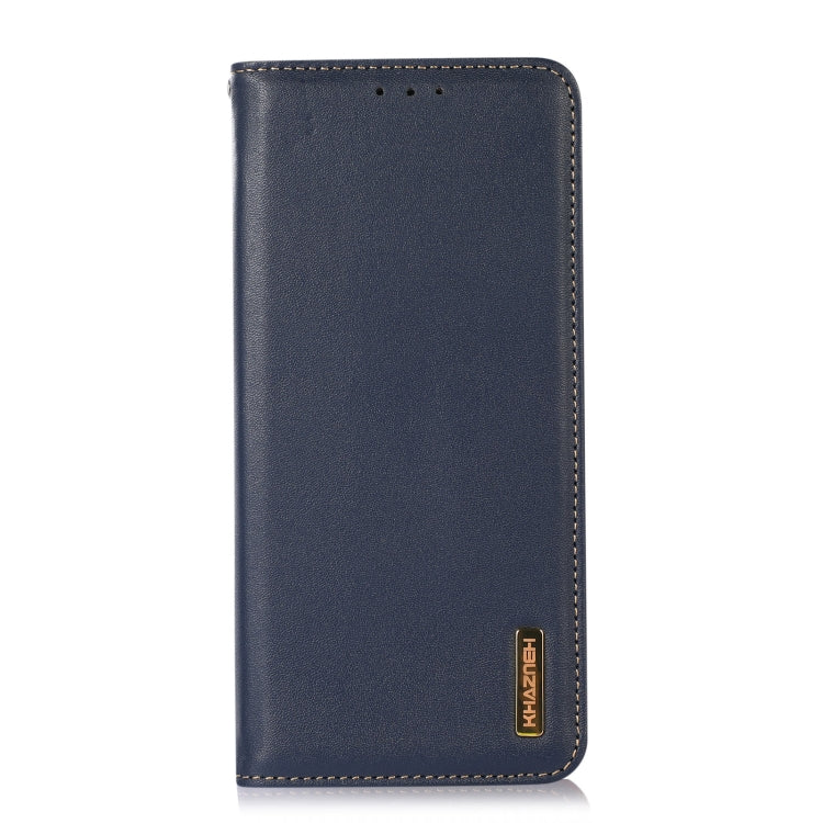 For Huawei Mate 60 KHAZNEH Nappa Top Layer Cowhide Leather Phone Case(Blue) - Huawei Cases by PMC TechLife | Online Shopping South Africa | PMC TechLife | Buy Now Pay Later Mobicred