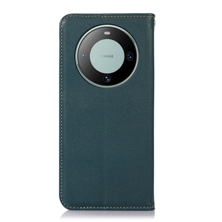 For Huawei Mate 60 KHAZNEH Nappa Top Layer Cowhide Leather Phone Case(Green) - Huawei Cases by PMC TechLife | Online Shopping South Africa | PMC TechLife | Buy Now Pay Later Mobicred