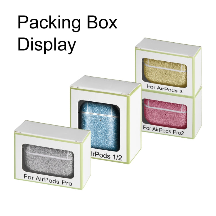 For AirPods 3 Glitter Powder Skin Texture PC TWS Earphone Case(Silver) - For AirPods 3 by PMC Jewellery | Online Shopping South Africa | PMC Jewellery | Buy Now Pay Later Mobicred