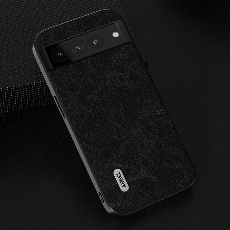 For Google Pixel 8 ABEEL Dream Litchi Texture PU Phone Case(Black) - Google Cases by PMC Jewellery | Online Shopping South Africa | PMC Jewellery