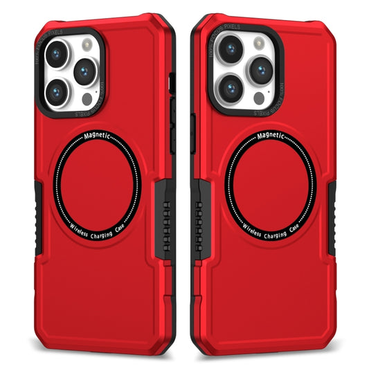 For iPhone 15 Pro MagSafe Shockproof Armor Phone Case(Red) - iPhone 15 Pro Cases by PMC Jewellery | Online Shopping South Africa | PMC Jewellery