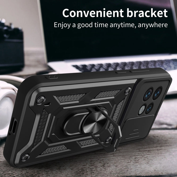 For Motorola Edge 40 Pro Sliding Camera Cover Design TPU+PC Phone Case(Black) - free shipping - PMC TechLife - Order now!