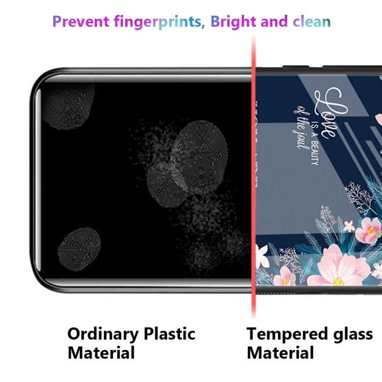 For iPhone 16 Pro Colorful Painted Glass Phone Case(A Flower) - iPhone 16 Pro Cases by PMC TechLife | Online Shopping South Africa | PMC TechLife | Buy Now Pay Later Mobicred