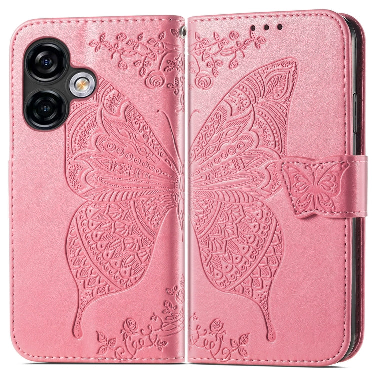 For Ulefone Note 16 Pro Butterfly Love Flower Embossed Leather Phone Case(Pink) - Ulefone Cases by PMC Jewellery | Online Shopping South Africa | PMC Jewellery | Buy Now Pay Later Mobicred