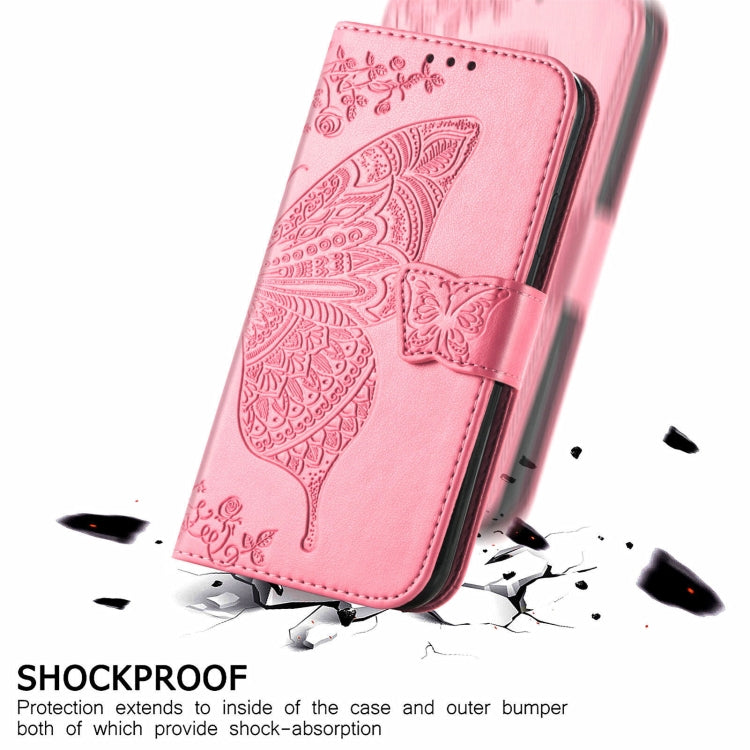 For Realme C53 Butterfly Love Flower Embossed Leather Phone Case(Pink) - Realme Cases by PMC TechLife | Online Shopping South Africa | PMC TechLife | Buy Now Pay Later Mobicred