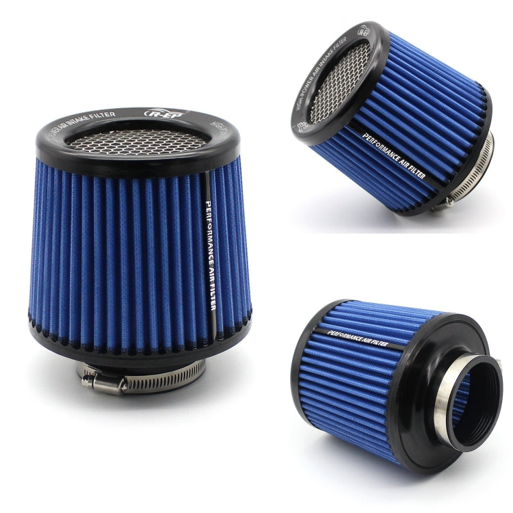 XH-UN077-079 Car High Flow Cold Cone Engine Air Intake Filter, Size:76mm(Blue) - Air Intake System by PMC TechLife | Online Shopping South Africa | PMC TechLife | Buy Now Pay Later Mobicred