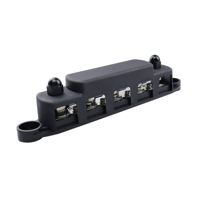 CP-4122-01 RV Yacht M8 Single Row 5-way Power Distribution Block Busbar with Cover - Booster Cable & Clip by PMC Jewellery | Online Shopping South Africa | PMC Jewellery | Buy Now Pay Later Mobicred