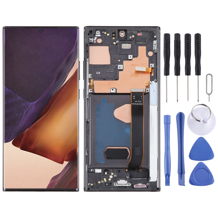 For Samsung Galaxy Note20 Ultra 5G SM-N986B 6.78 inch OLED LCD Screen Digitizer Full Assembly with Frame(Black) - free shipping - PMc TechLife - Order now!