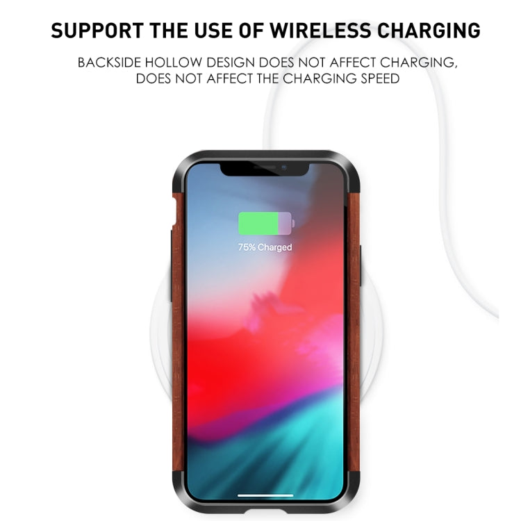For iPhone 11 Pro R-JUST Metal + Wood Frame Protective Case - iPhone 11 Pro Cases by R-JUST | Online Shopping South Africa | PMC TechLife | Buy Now Pay Later Mobicred