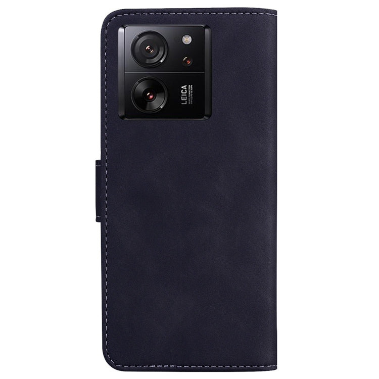 For Xiaomi 13T / 13T Pro / Redmi K60 Ultra Skin Feel Pure Color Flip Leather Phone Case(Black) - Redmi K60 Ultra Cases by PMC Jewellery | Online Shopping South Africa | PMC Jewellery | Buy Now Pay Later Mobicred