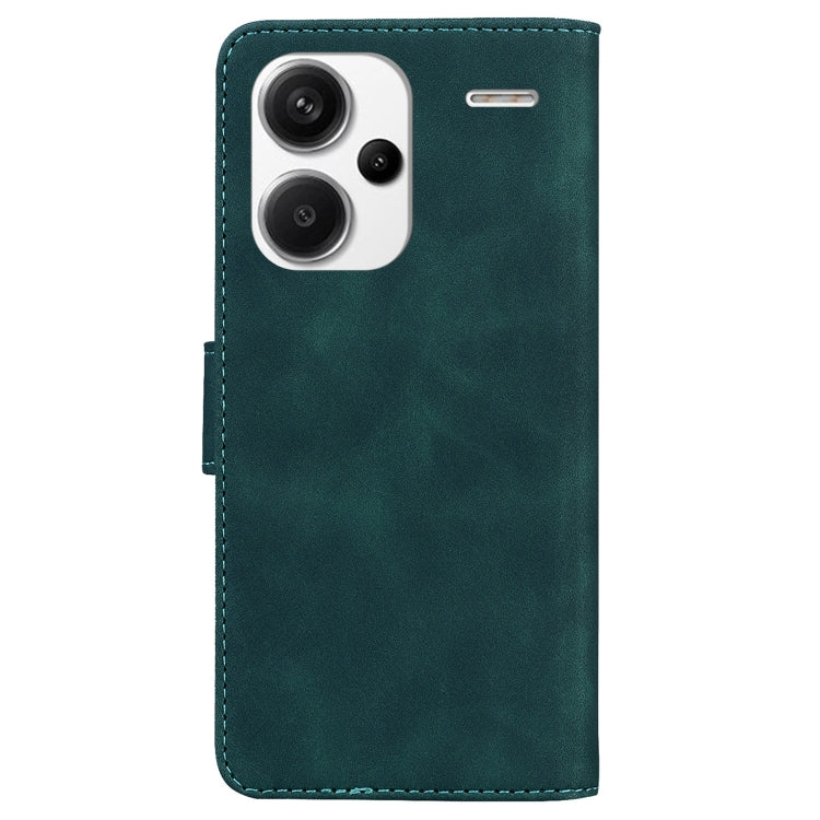 For Xiaomi Redmi Note 13 Pro+ 5G Skin Feel Pure Color Flip Leather Phone Case(Green) - Note 13 Pro+ Cases by PMC Jewellery | Online Shopping South Africa | PMC Jewellery | Buy Now Pay Later Mobicred