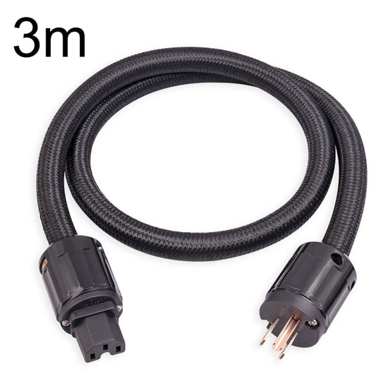 3720 HiFi Audio Universal AC Power Cable US Plug, Length:3m - Microphone Audio Cable & Connector by PMC Jewellery | Online Shopping South Africa | PMC Jewellery | Buy Now Pay Later Mobicred