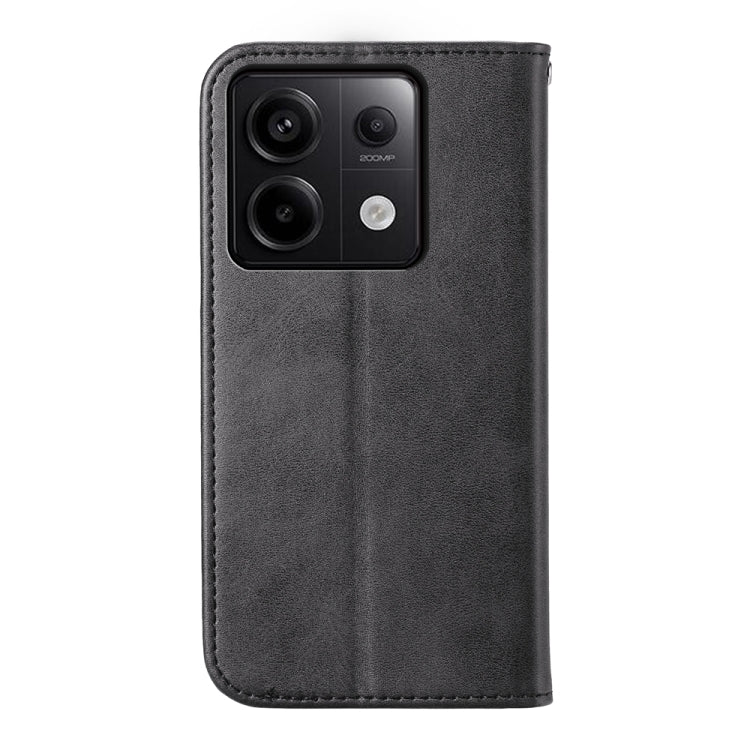 For Xiaomi Redmi Note 13 Pro 5G Cubic Grid Calf Texture Magnetic Leather Phone Case(Black) - Xiaomi Cases by PMC TechLife | Online Shopping South Africa | PMC TechLife | Buy Now Pay Later Mobicred
