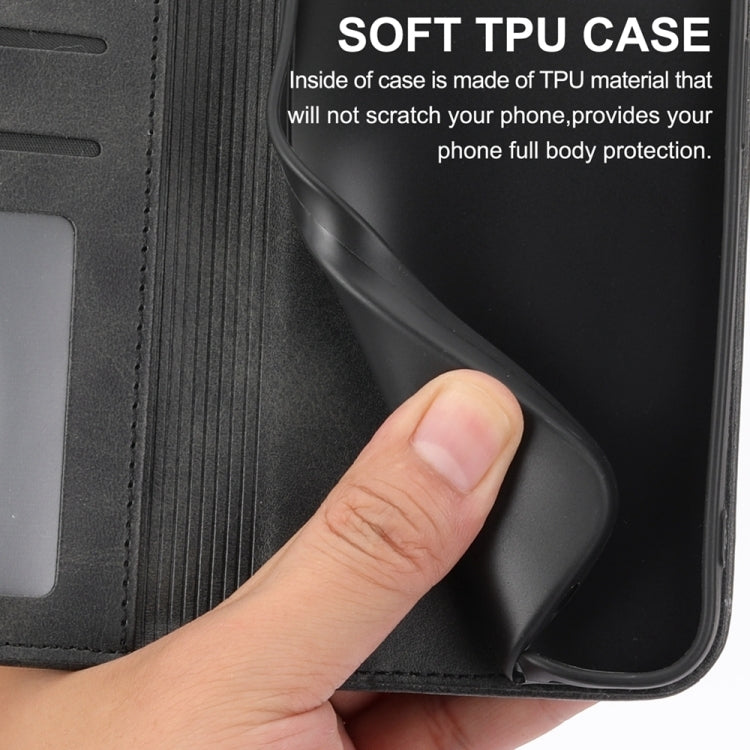For Xiaomi Redmi Note 13 Pro 5G Cubic Grid Calf Texture Magnetic Leather Phone Case(Black) - Xiaomi Cases by PMC TechLife | Online Shopping South Africa | PMC TechLife | Buy Now Pay Later Mobicred