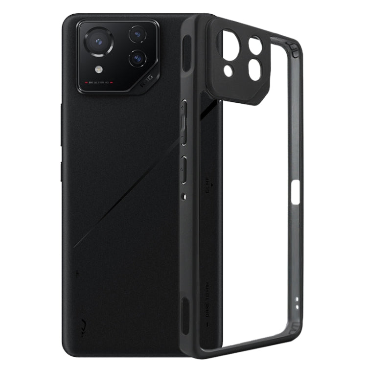 For Asus ROG Phone 8 / 8 Pro Frosted TPU + Transparent PC Phone Case(Black) - free shipping - PMC TechLife - Order now!