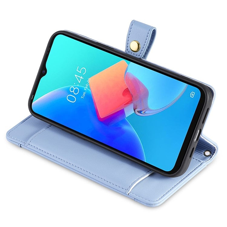 For Huawei Mate 60 Lite Sheep Texture Cross-body Zipper Wallet Leather Phone Case(Blue) - Huawei Cases by PMC TechLife | Online Shopping South Africa | PMC TechLife | Buy Now Pay Later Mobicred