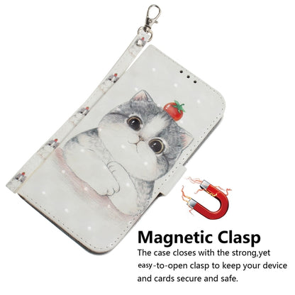 For iPhone 16 Pro Max 3D Colored Horizontal Flip Leather Phone Case(Cute Cat) - iPhone 16 Pro Max Cases by PMC Jewellery | Online Shopping South Africa | PMC Jewellery | Buy Now Pay Later Mobicred