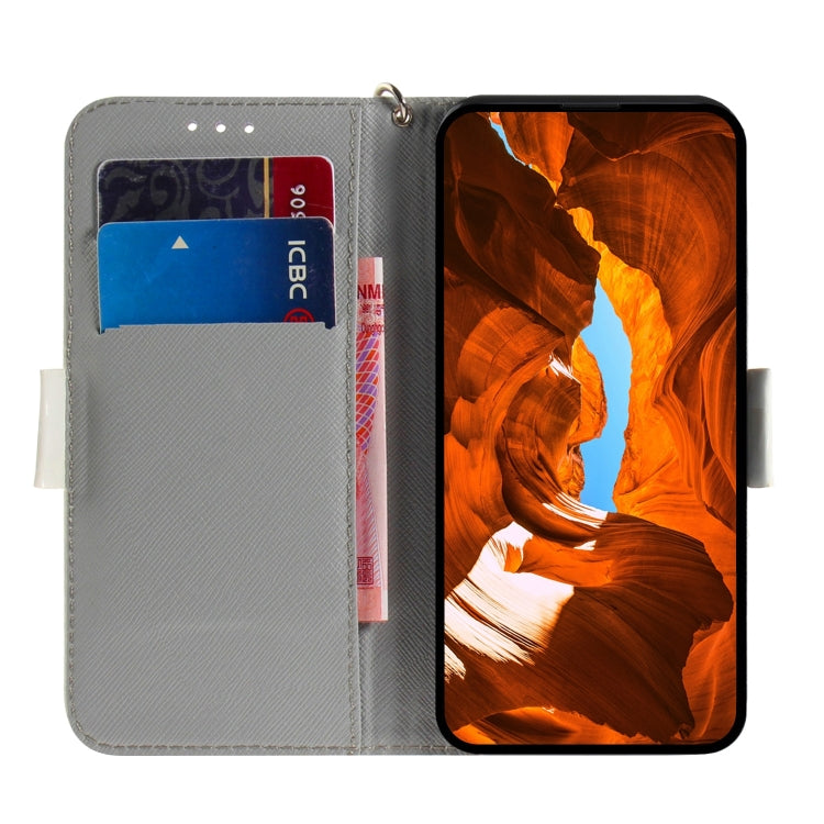 For iPhone 16 Pro 3D Colored Horizontal Flip Leather Phone Case(Cute Cat) - iPhone 16 Pro Cases by PMC TechLife | Online Shopping South Africa | PMC TechLife | Buy Now Pay Later Mobicred