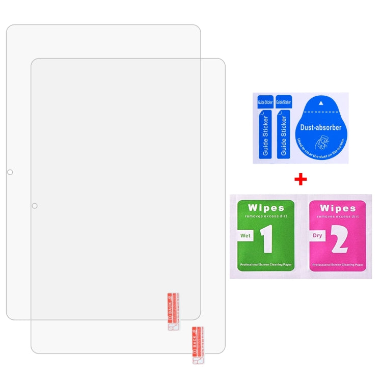 For Doogee T10W 10.1 2pcs 9H 0.3mm Explosion-proof Tempered Glass Film - Others by PMC TechLife | Online Shopping South Africa | PMC TechLife | Buy Now Pay Later Mobicred