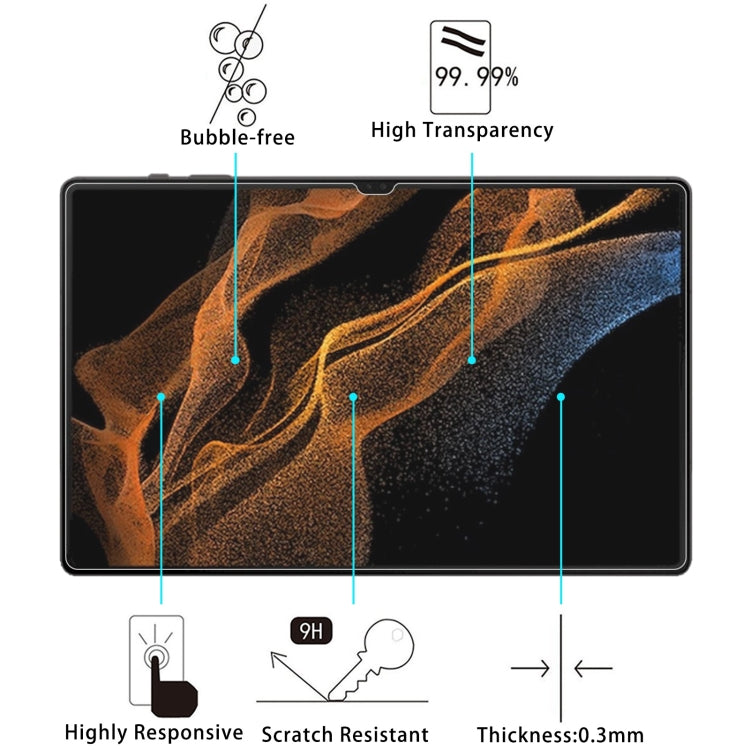 For Samsung Galaxy Tab S9 Ultra 25pcs 9H 0.3mm Explosion-proof Tempered Glass Film - Tab S9 Ultra Tempered Glass by PMC Jewellery | Online Shopping South Africa | PMC Jewellery | Buy Now Pay Later Mobicred