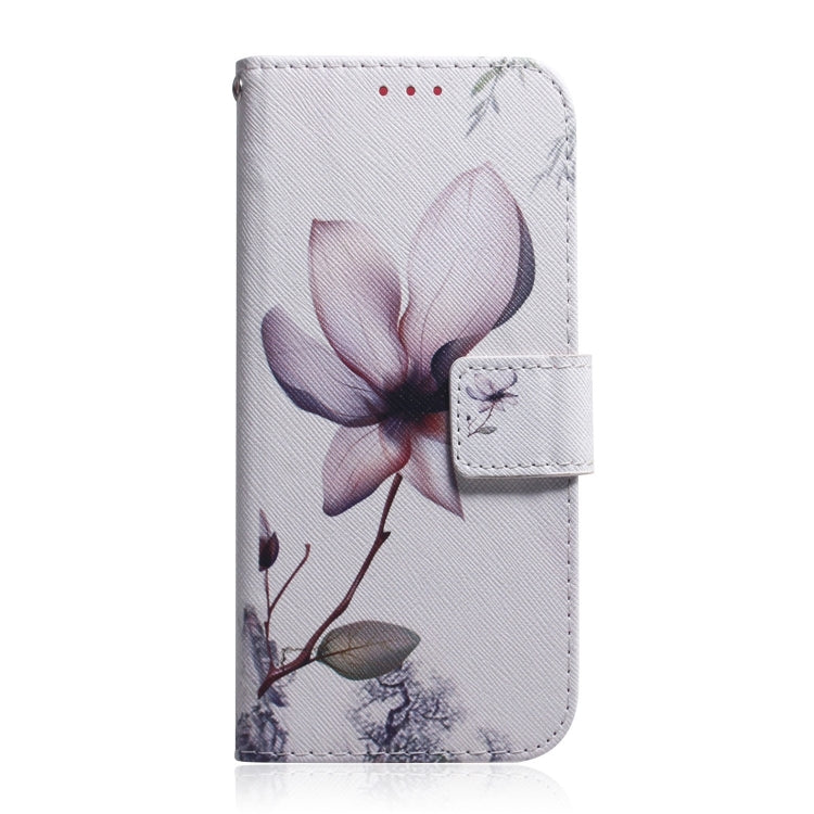 For iPhone 16 Pro Coloured Drawing Flip Leather Phone Case(Magnolia) - iPhone 16 Pro Cases by PMC TechLife | Online Shopping South Africa | PMC TechLife | Buy Now Pay Later Mobicred