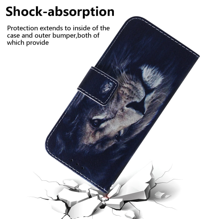For iPhone 16 Plus Coloured Drawing Flip Leather Phone Case(Lion) - free shipping - PMC TechLife - Order now!