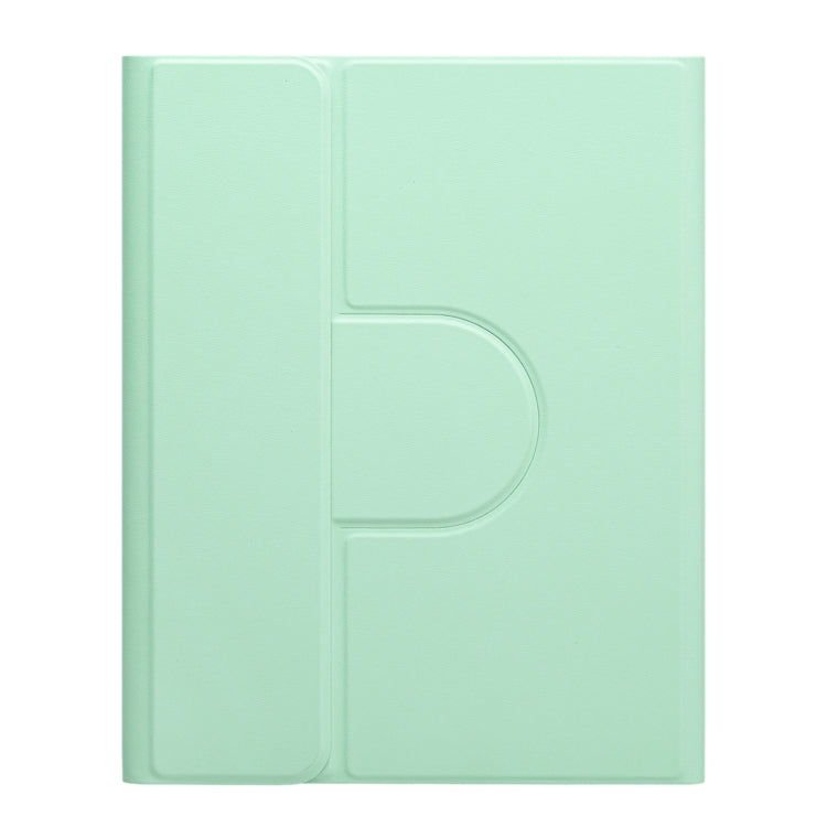 For iPad 10th Gen 10.9 2022 Round Button 360 Degree Rotatable Bluetooth Keyboard Leather Case with Touchpad(Mint Green) - Universal by PMC TechLife | Online Shopping South Africa | PMC TechLife