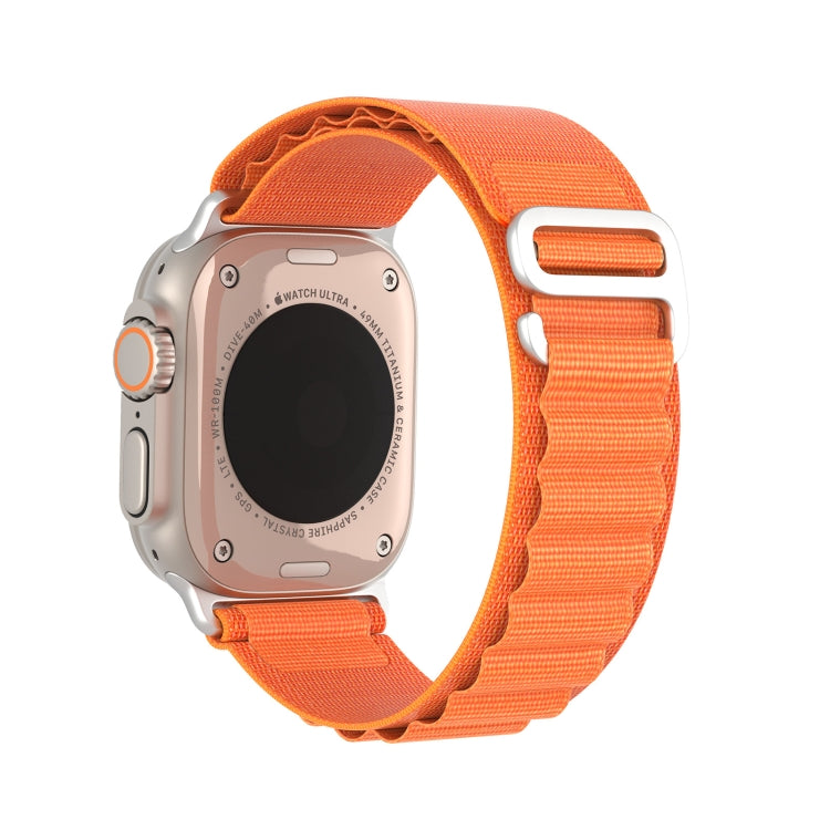 For Apple Watch SE 44mm DUX DUCIS GS Series Nylon Loop Watch Band(Orange) - Watch Bands by DUX DUCIS | Online Shopping South Africa | PMC Jewellery | Buy Now Pay Later Mobicred