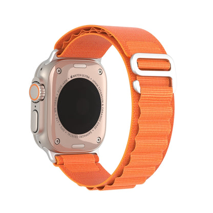 For Apple Watch Series 6 44mm DUX DUCIS GS Series Nylon Loop Watch Band(Orange) - Watch Bands by DUX DUCIS | Online Shopping South Africa | PMC Jewellery | Buy Now Pay Later Mobicred