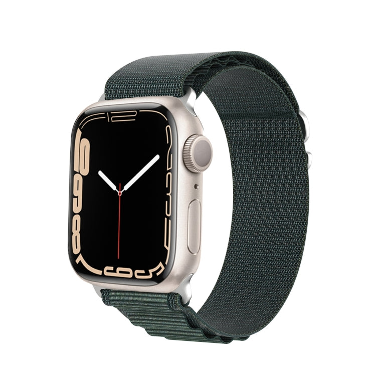 For Apple Watch Series 4 40mm DUX DUCIS GS Series Nylon Loop Watch Band(Green) - Watch Bands by DUX DUCIS | Online Shopping South Africa | PMC Jewellery | Buy Now Pay Later Mobicred