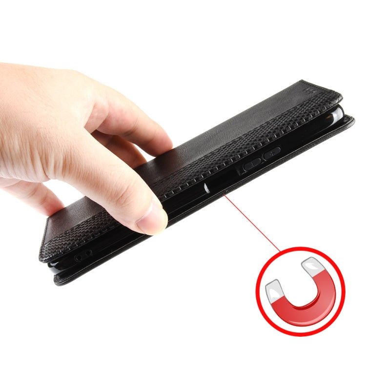 For Blackview A200 Pro Magnetic Buckle Retro Texture Leather Phone Case(Black) - free shipping - PMC TechLife - Order now!