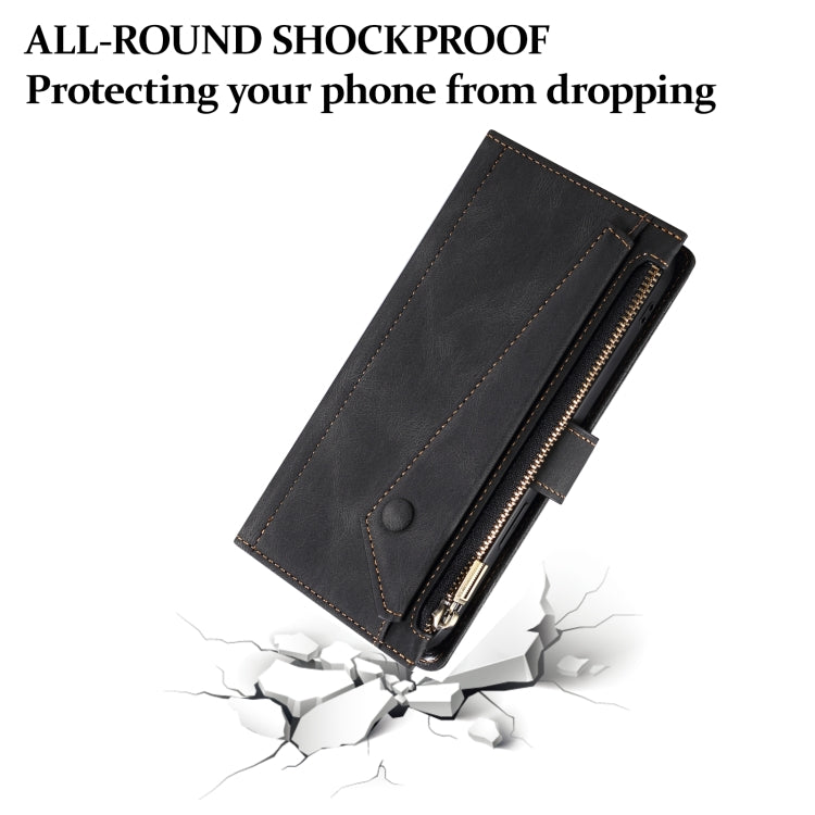 For iPhone 16 Pro ESEBLE Retro Frosted RFID Flip Leather Phone Case(Black) - iPhone 16 Pro Cases by ESEBLE | Online Shopping South Africa | PMC TechLife | Buy Now Pay Later Mobicred