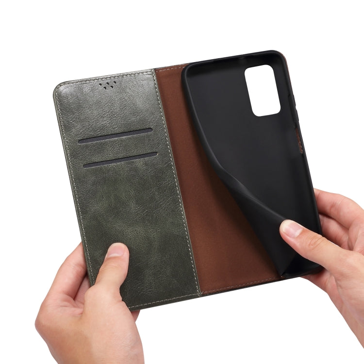 For iPhone 16 Oil Wax Crazy Horse Texture Leather Phone Case(Green) - iPhone 16 Cases by PMC TechLife | Online Shopping South Africa | PMC TechLife | Buy Now Pay Later Mobicred
