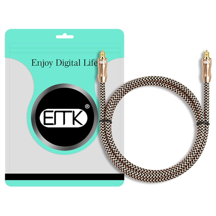 10m EMK OD6.0mm Gold-plated TV Digital Audio Optical Fiber Connecting Cable - Audio Optical Cables by EMK | Online Shopping South Africa | PMC Jewellery | Buy Now Pay Later Mobicred