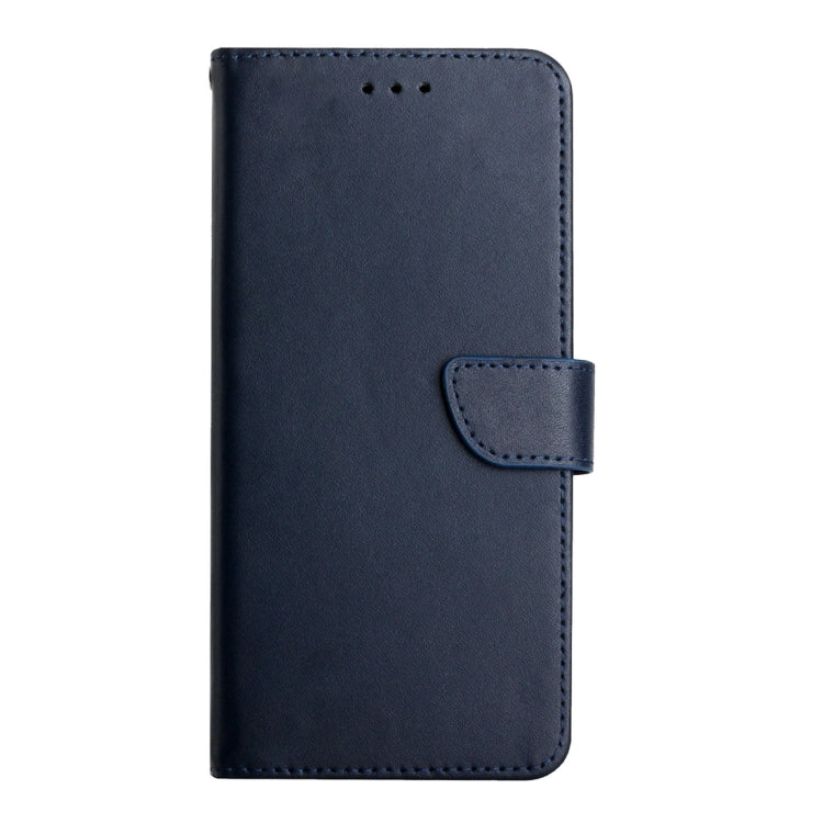 For Samsung Galaxy S23 FE 5G HT02 Genuine Leather Fingerprint-proof Flip Phone Case(Blue) - Galaxy S23 FE 5G Cases by PMC TechLife | Online Shopping South Africa | PMC TechLife